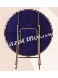 Foldable Round Plastic Table (Diameter 3 ft)